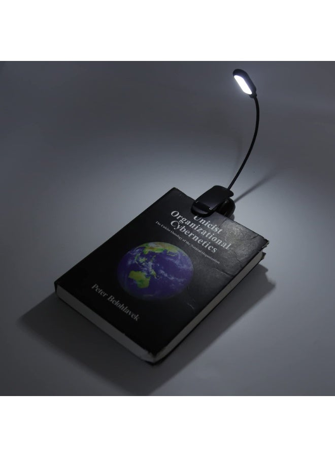 Mordely LED Desk Lamp with Clamp, Clip on Light Clamp Reading Light, USB Rechargeable Top Button Control LED Clip Table Lamp with 3 Light Sources, Creative Clip Light for Reading Study - Image 5